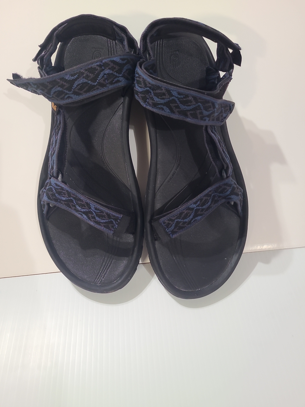 Teva Black sandals with navy patterned straps #1093379 - Picture 1 of 9